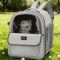 Large Capacity Foldable Pet Carrier Backpack Breathable Travel Backpack For Cats Dogs 0