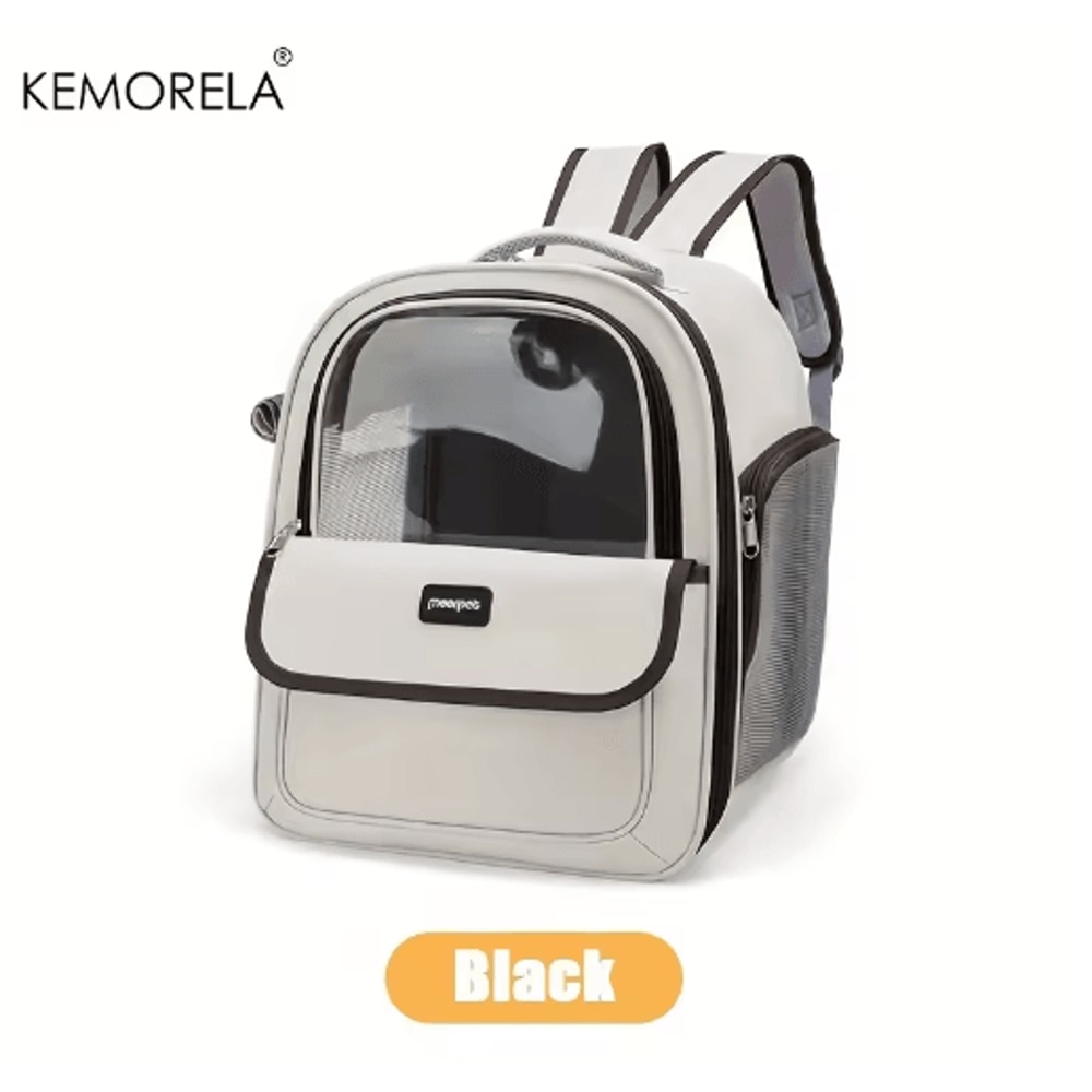 Large Capacity Foldable Pet Carrier Backpack Breathable Travel Backpack For Cats Dogs 2
