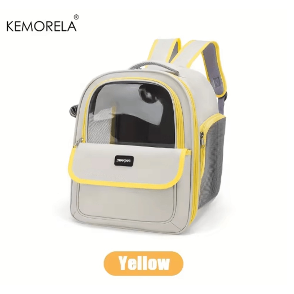 Large Capacity Foldable Pet Carrier Backpack Breathable Travel Backpack For Cats Dogs 4