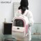 Large Capacity Foldable Pet Carrier Backpack Breathable Travel Backpack For Cats Dogs 6