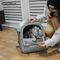 Large Capacity Foldable Pet Carrier Backpack Breathable Travel Backpack For Cats Dogs 8