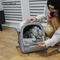 Large Capacity Foldable Pet Carrier Backpack Breathable Travel Backpack For Cats Dogs 8