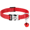 Customized Reflective Nylon Pet Collar Adjustable ID Collar For Cats Puppies Small Dogs 10