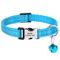 Customized Reflective Nylon Pet Collar Adjustable ID Collar For Cats Puppies Small Dogs 2