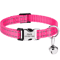 Customized Reflective Nylon Pet Collar Adjustable ID Collar For Cats Puppies Small Dogs 3