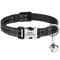Customized Reflective Nylon Pet Collar Adjustable ID Collar For Cats Puppies Small Dogs 5