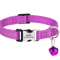 Customized Reflective Nylon Pet Collar Adjustable ID Collar For Cats Puppies Small Dogs 6