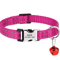 Customized Reflective Nylon Pet Collar Adjustable ID Collar For Cats Puppies Small Dogs 9