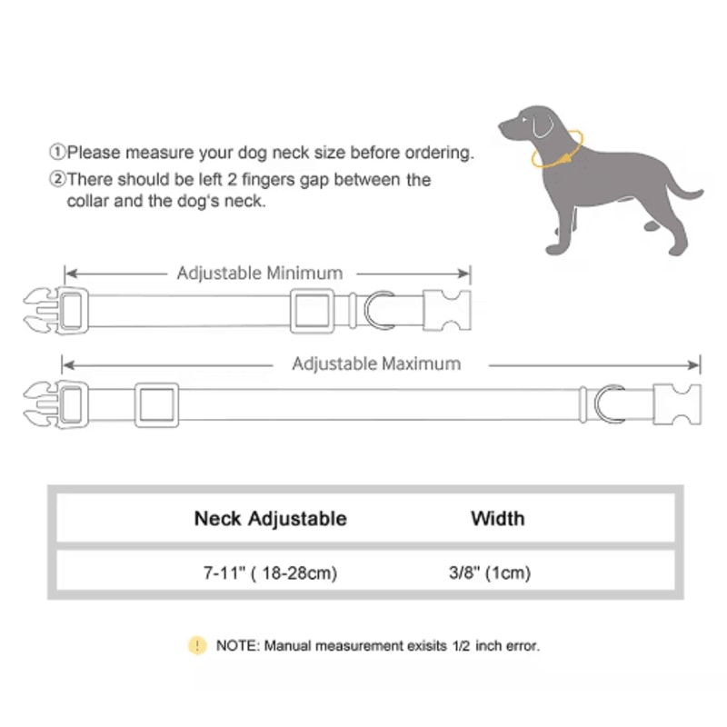 Customized Reflective Nylon Pet Collar Adjustable ID Collar For Cats Puppies Small Dogs 11