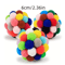 Colorful Plush Bell Ball Cat Toys Interactive Pom Pom Bouncy Balls For Cats 1