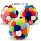 Colorful Plush Bell Ball Cat Toys Interactive Pom Pom Bouncy Balls For Cats 2