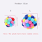 Colorful Plush Bell Ball Cat Toys Interactive Pom Pom Bouncy Balls For Cats 5