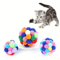 Colorful Plush Bell Ball Cat Toys Interactive Pom Pom Bouncy Balls For Cats 6