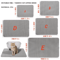 Large DoubleLayer Cat Litter Mat Waterproof NonSlip Litter Trapping Pad 7