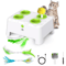 Whack A Mole Automatic Feather Cat Toy Rechargeable Interactive PopUp Training Toy For Cats Dogs 1