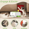 Whack A Mole Automatic Feather Cat Toy Rechargeable Interactive PopUp Training Toy For Cats Dogs 5