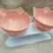 NonSlip Double Elevated Cat Bowl Set Inclined Food Water Feeder For Cats And Small Dogs 3
