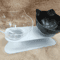NonSlip Double Elevated Cat Bowl Set Inclined Food Water Feeder For Cats And Small Dogs 6