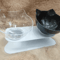 NonSlip Double Elevated Cat Bowl Set Inclined Food Water Feeder For Cats And Small Dogs 6