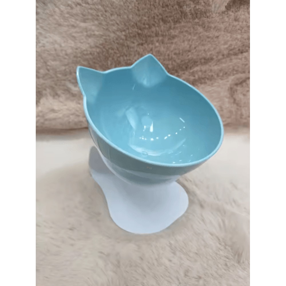 NonSlip Double Elevated Cat Bowl Set Inclined Food Water Feeder For Cats And Small Dogs 12