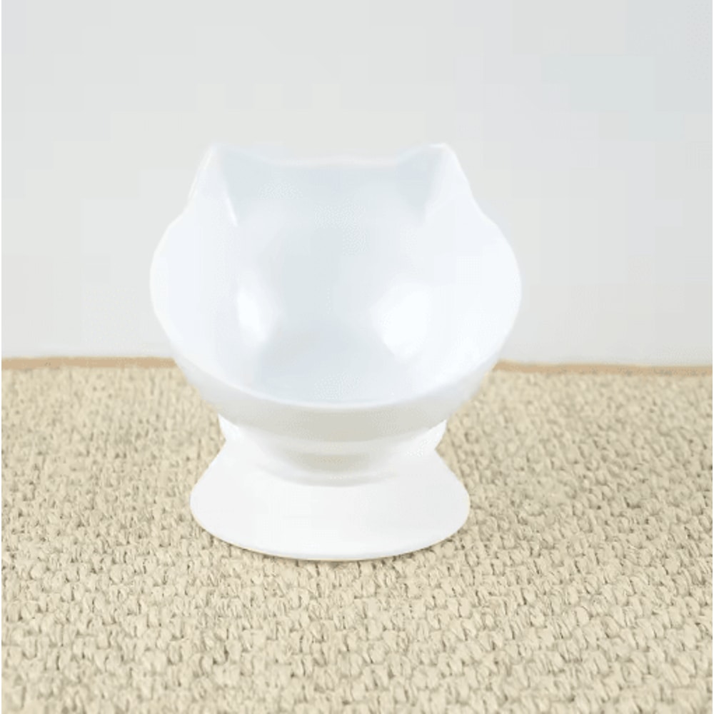 NonSlip Double Elevated Cat Bowl Set Inclined Food Water Feeder For Cats And Small Dogs 15