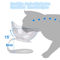 NonSlip Double Elevated Cat Bowl Set Inclined Food Water Feeder For Cats And Small Dogs 19