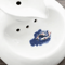 Ceramic Automatic Cat Water Fountain Leaf Design Circulating Filter Water Dispenser 4