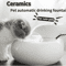 Ceramic Automatic Cat Water Fountain Leaf Design Circulating Filter Water Dispenser 0