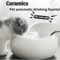 Ceramic Automatic Cat Water Fountain Leaf Design Circulating Filter Water Dispenser 0