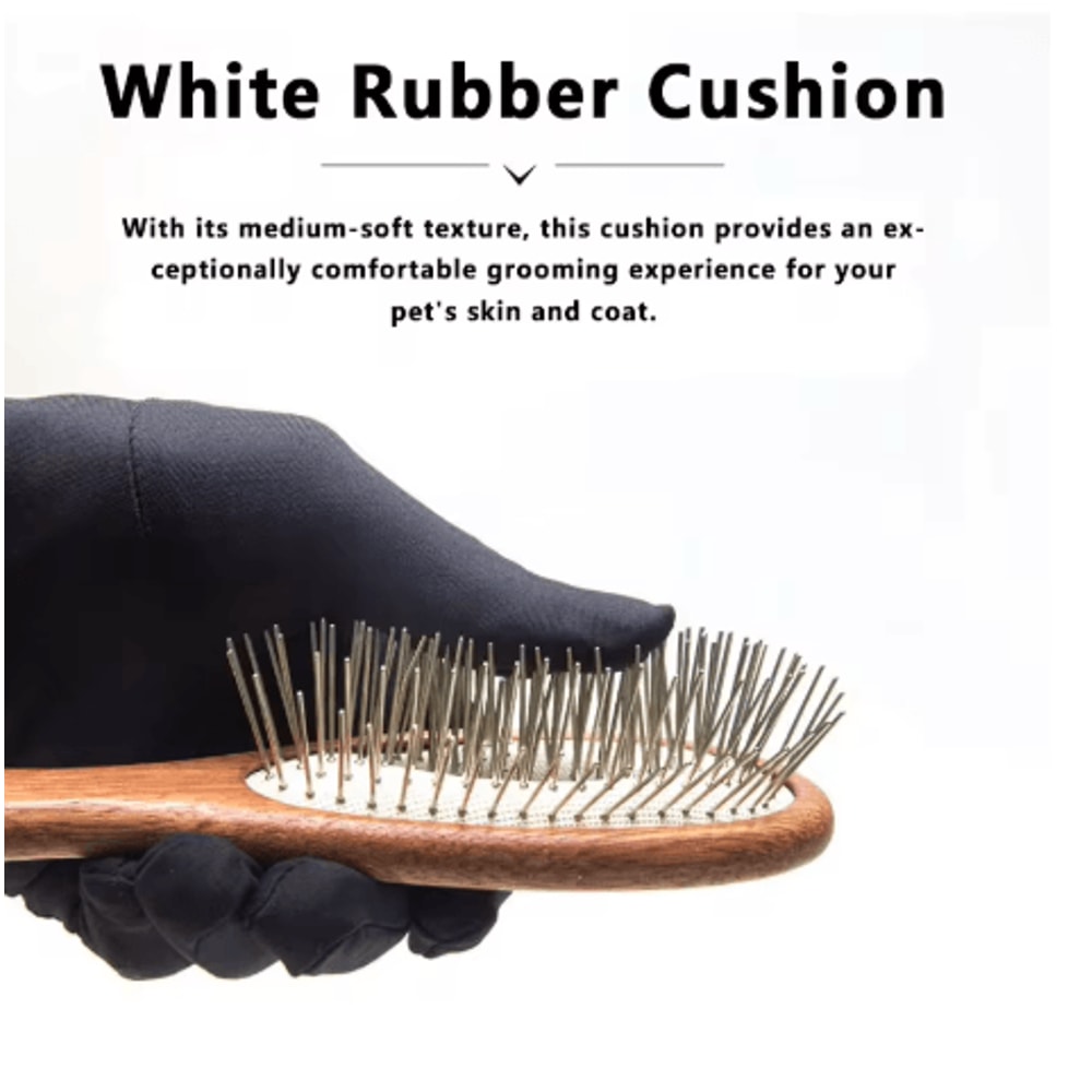LongPin Pet Grooming Slicker Brush Deshedding Brush For Cats Dogs With Gentle Cushion Comb 1