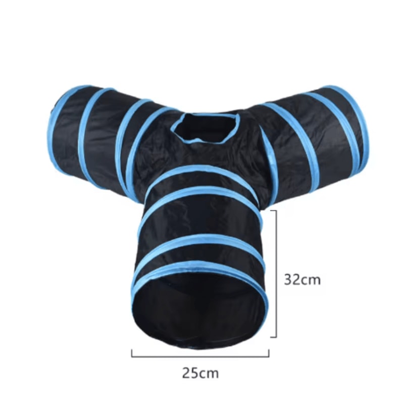 Collapsible Cat Tunnel Play Tube Cat Tunnel For Indoor Outdoor Exercise Hiding Interactive Play 11