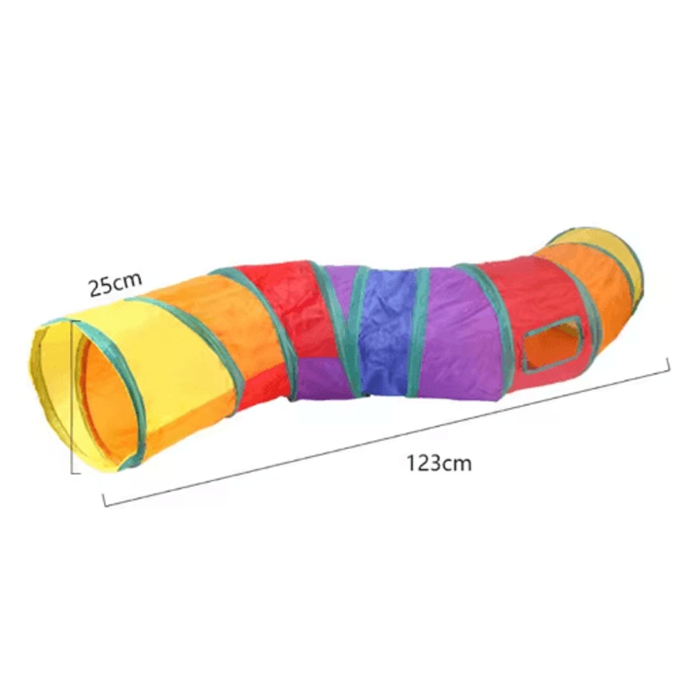 Collapsible Cat Tunnel Play Tube Cat Tunnel For Indoor Outdoor Exercise Hiding Interactive Play 12