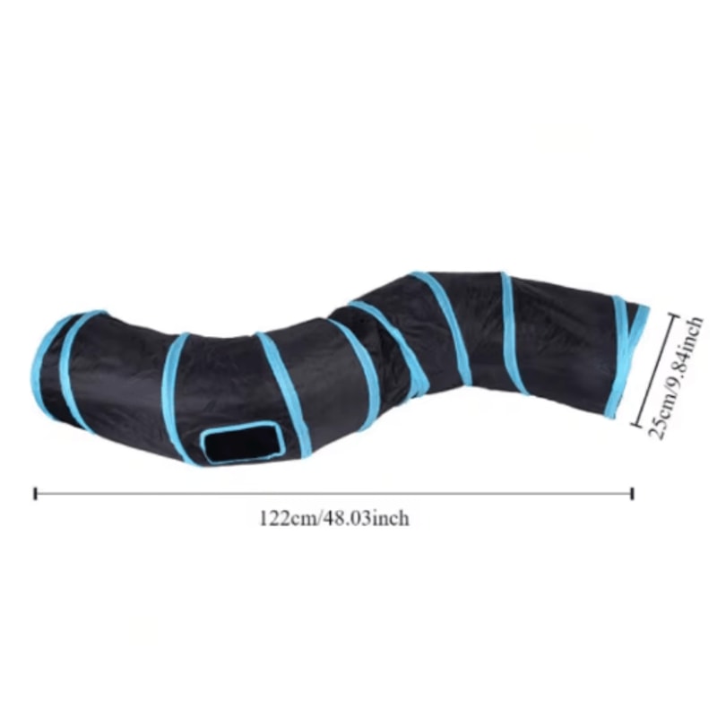 Collapsible Cat Tunnel Play Tube Cat Tunnel For Indoor Outdoor Exercise Hiding Interactive Play 13