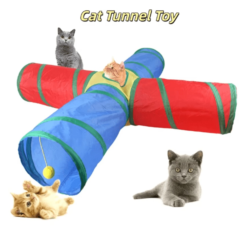 Collapsible Cat Tunnel Play Tube Cat Tunnel For Indoor Outdoor Exercise Hiding Interactive Play 15