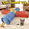 Collapsible Cat Tunnel Play Tube Cat Tunnel For Indoor Outdoor Exercise Hiding Interactive Play 0