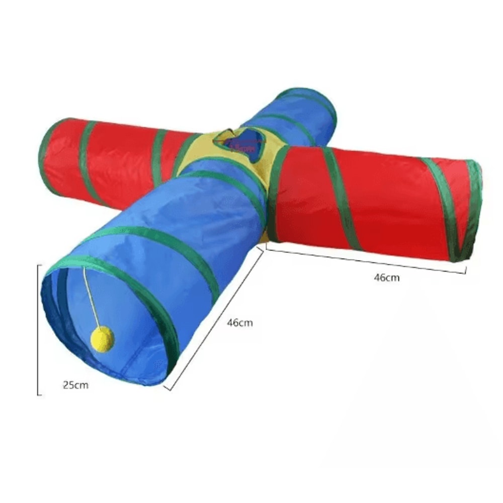 Collapsible Cat Tunnel Play Tube Cat Tunnel For Indoor Outdoor Exercise Hiding Interactive Play 4