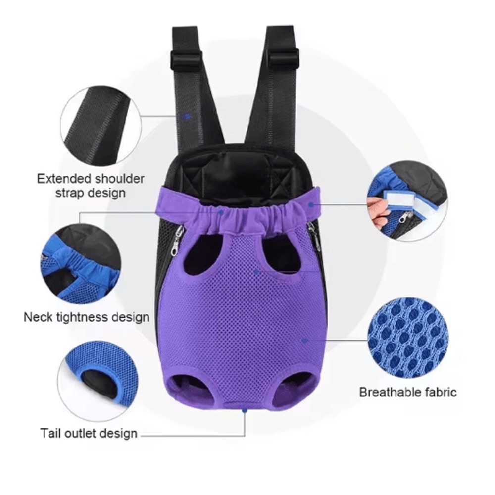 Breathable Mesh Pet Carrier Backpack Pet Carrier Backpack For HandsFree Travel With Cats Small Dog 5
