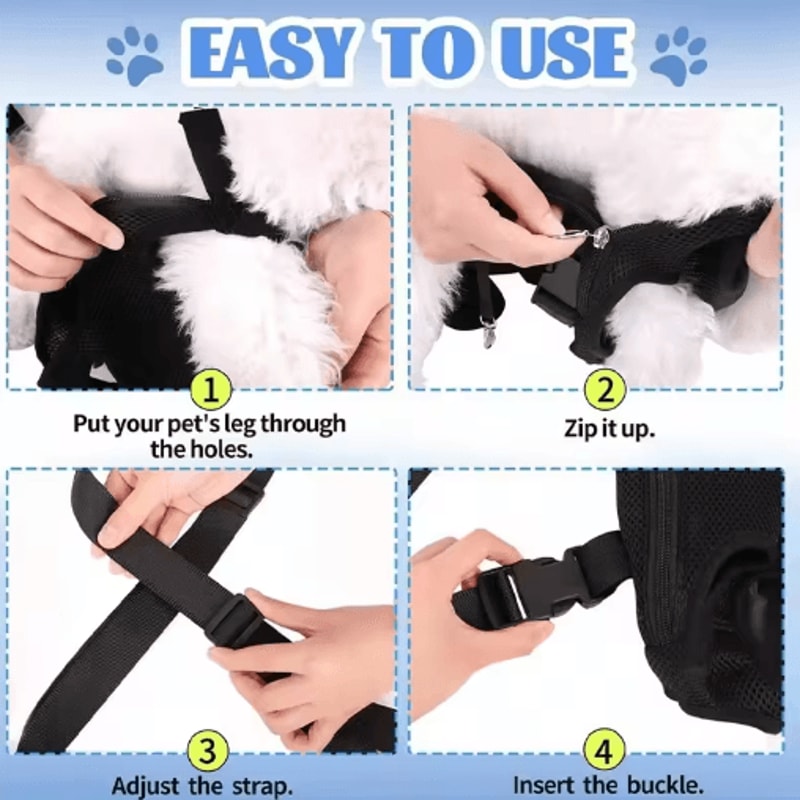 Breathable Mesh Pet Carrier Backpack Pet Carrier Backpack For HandsFree Travel With Cats Small Dog 6