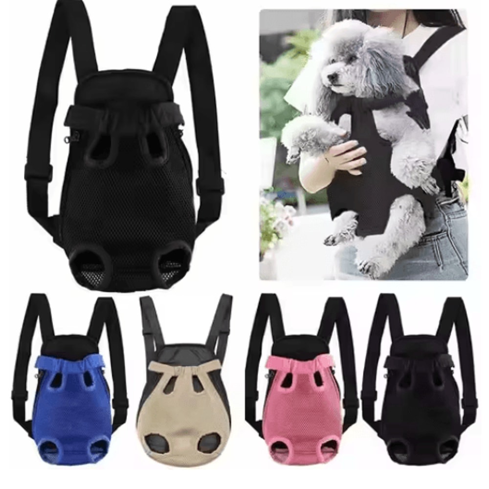 Breathable Mesh Pet Carrier Backpack Pet Carrier Backpack For HandsFree Travel With Cats Small Dog 0