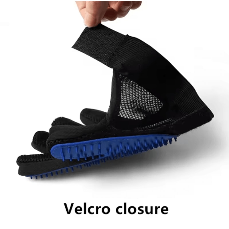 Pet Grooming Deshedding Glove Pet Grooming Glove For Gentle Hair Removal Bathing Massage 14