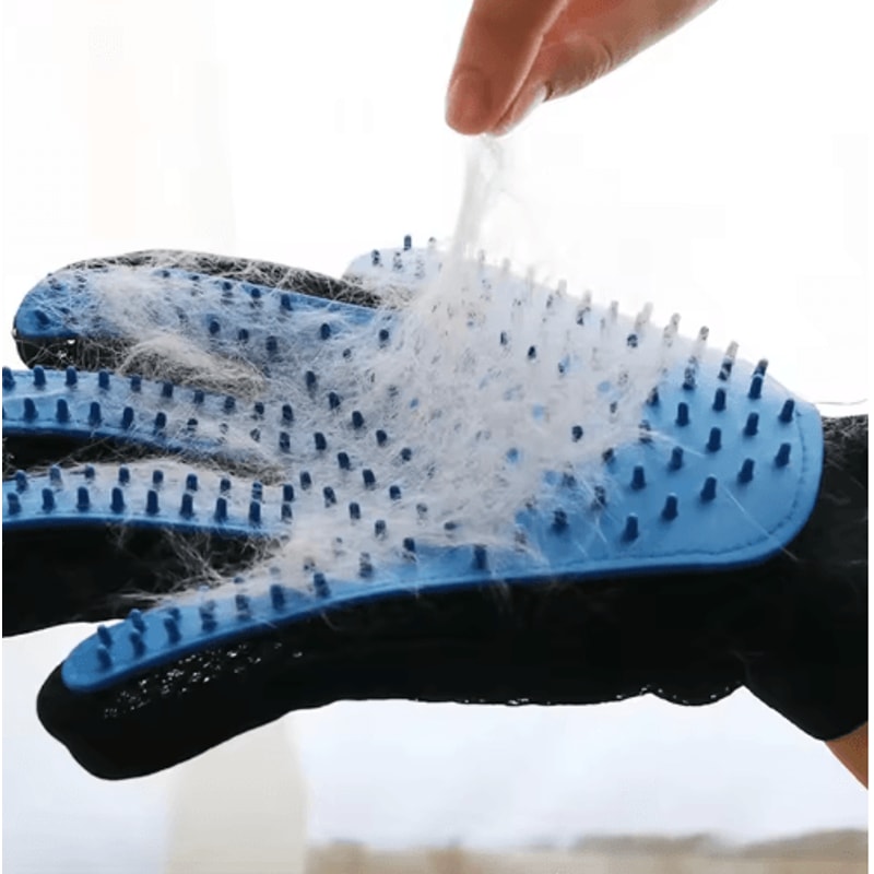 Pet Grooming Deshedding Glove Pet Grooming Glove For Gentle Hair Removal Bathing Massage 0