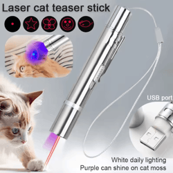 multifunction laser cat toy pen laser cat toy with interactive light patterns for indoor play