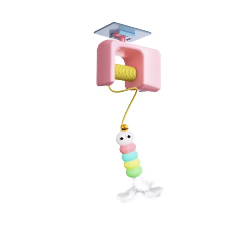 Smart Hanging Cat Toy Interactive Cat Toy With Electric Motion Scratch Rope For SelfPlay Fun 1