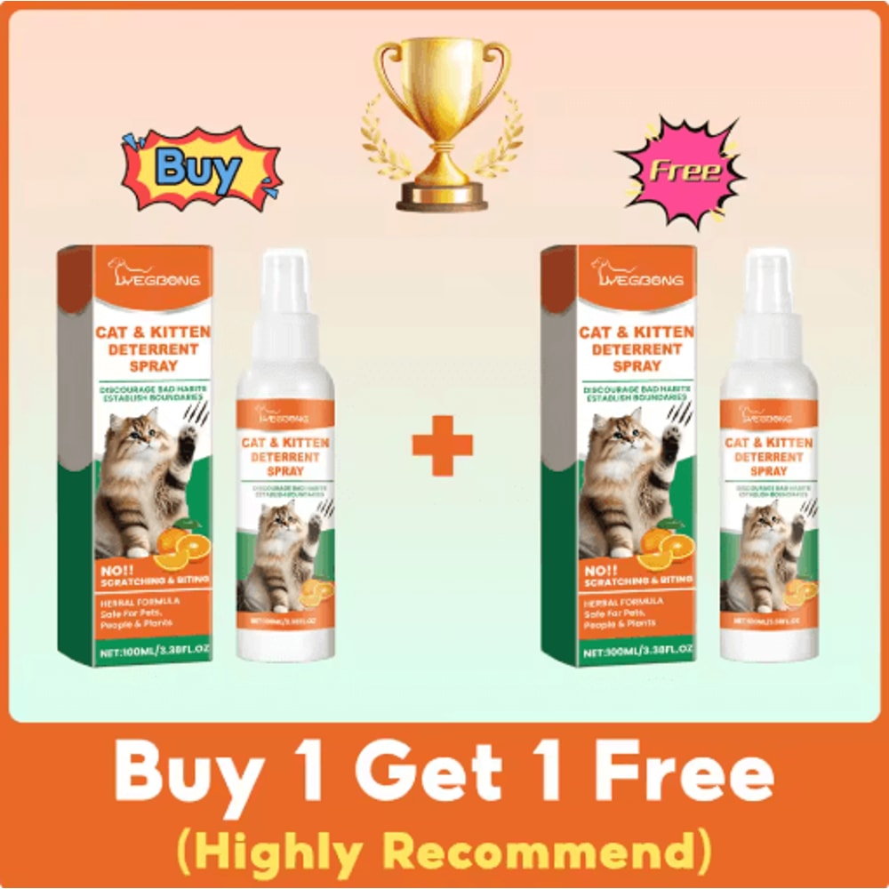 Pet AntiScratch Training Spray Cat Scratch Deterrent Spray For Furniture Protection Behavior Train 2