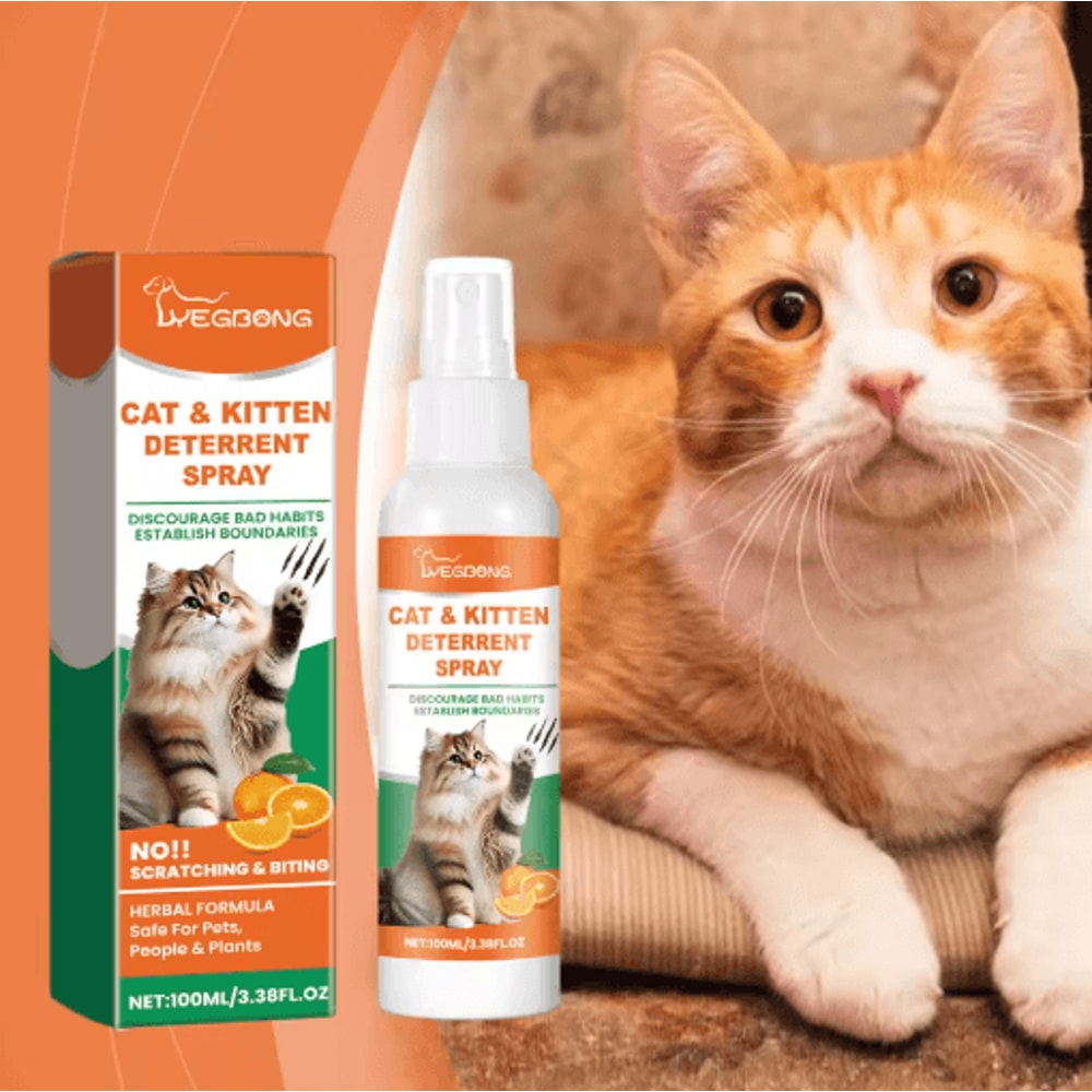 Pet AntiScratch Training Spray Cat Scratch Deterrent Spray For Furniture Protection Behavior Train 6