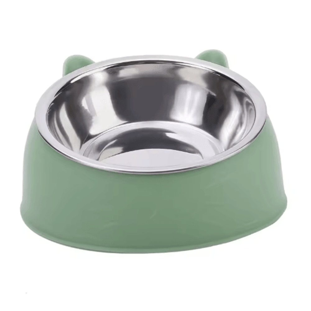 Elevated Stainless Steel Cat Feeding Bowl Cat Bowl With Ergonomic Inclined Design For Comfortable E 2