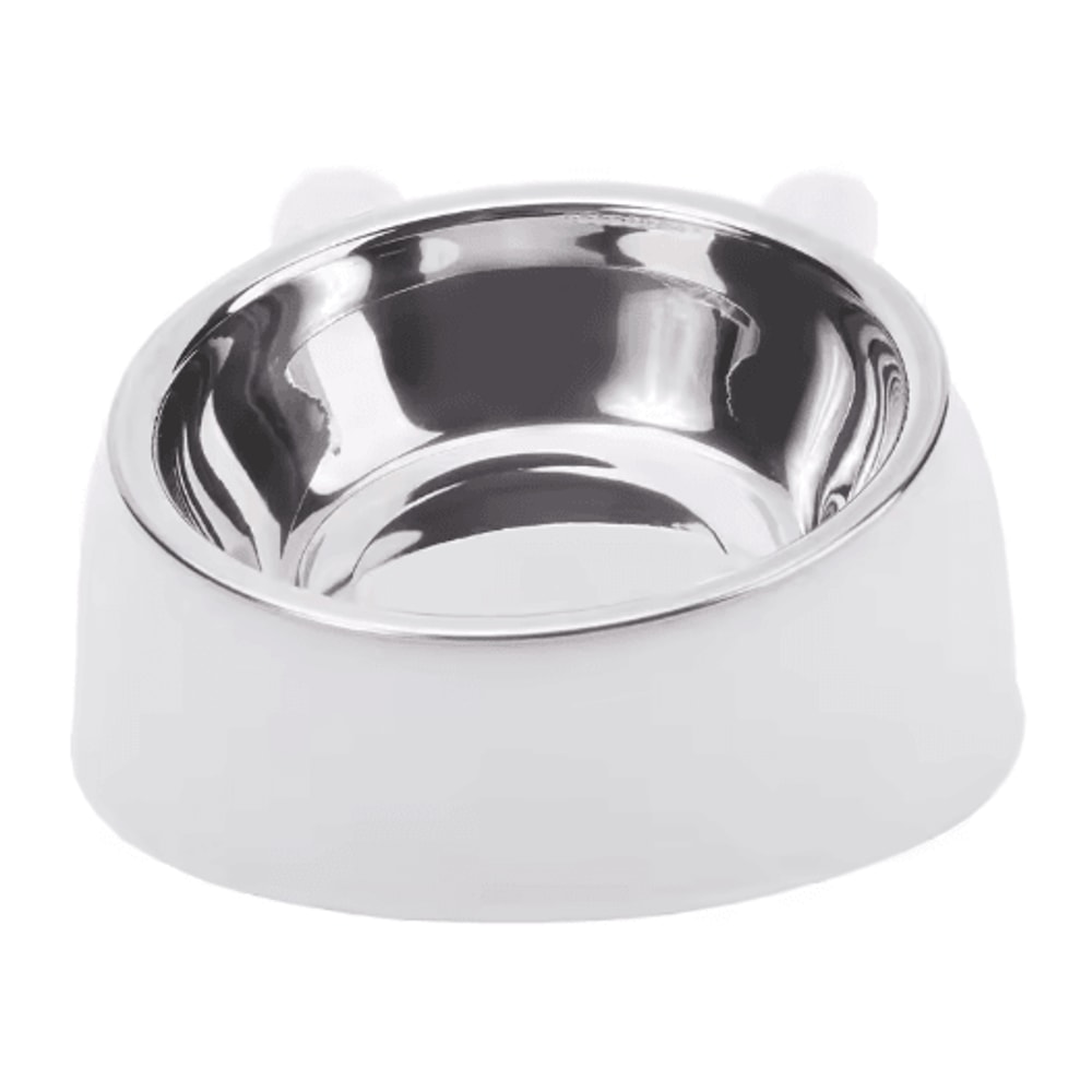 Elevated Stainless Steel Cat Feeding Bowl Cat Bowl With Ergonomic Inclined Design For Comfortable E 4
