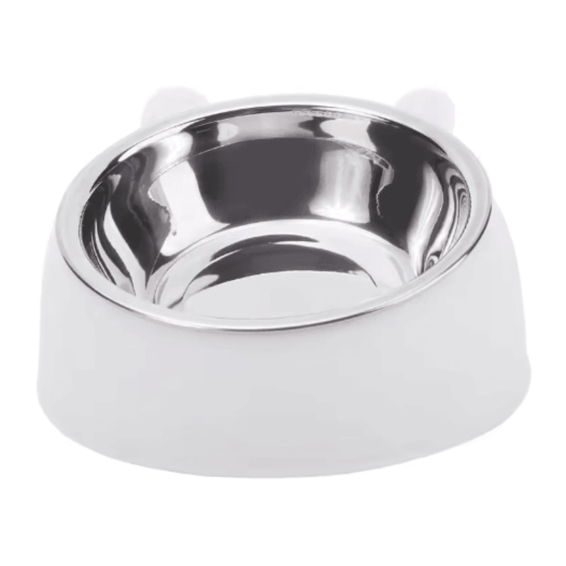 Elevated Stainless Steel Cat Feeding Bowl Cat Bowl With Ergonomic Inclined Design For Comfortable E 4