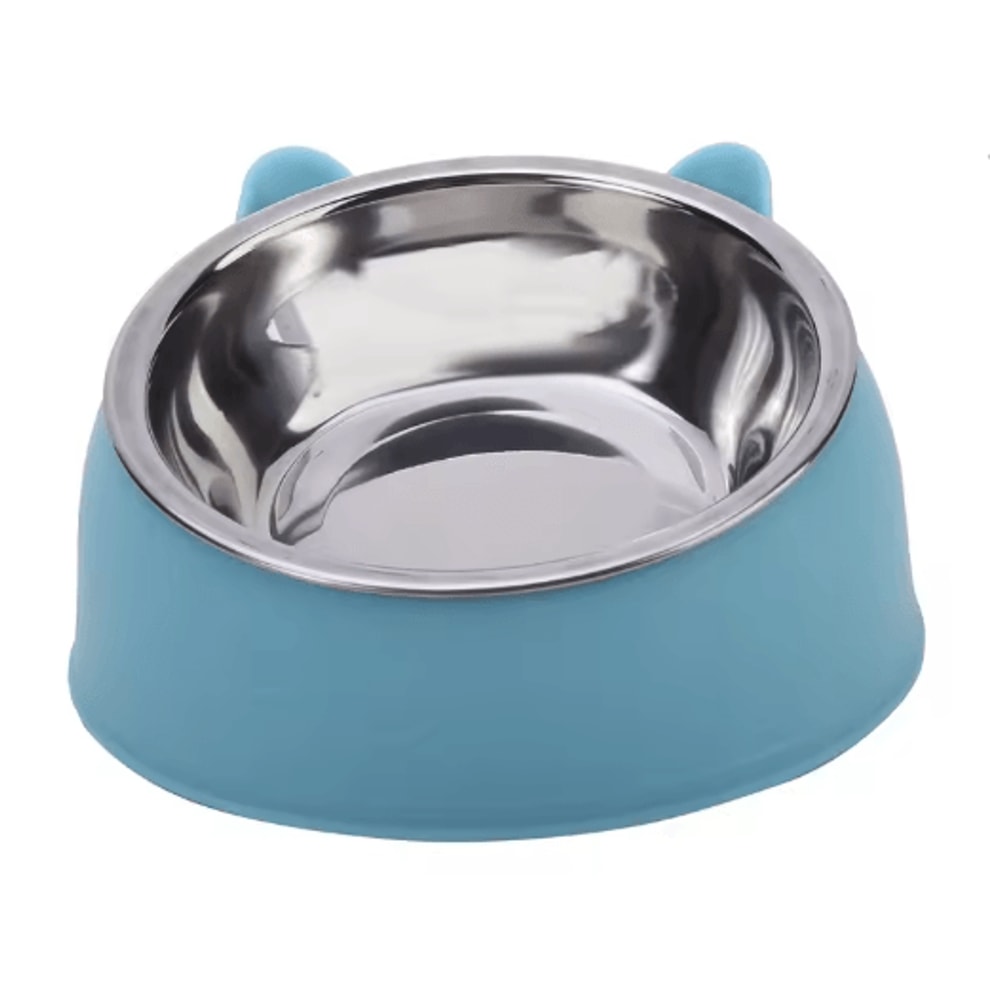 Elevated Stainless Steel Cat Feeding Bowl Cat Bowl With Ergonomic Inclined Design For Comfortable E 5