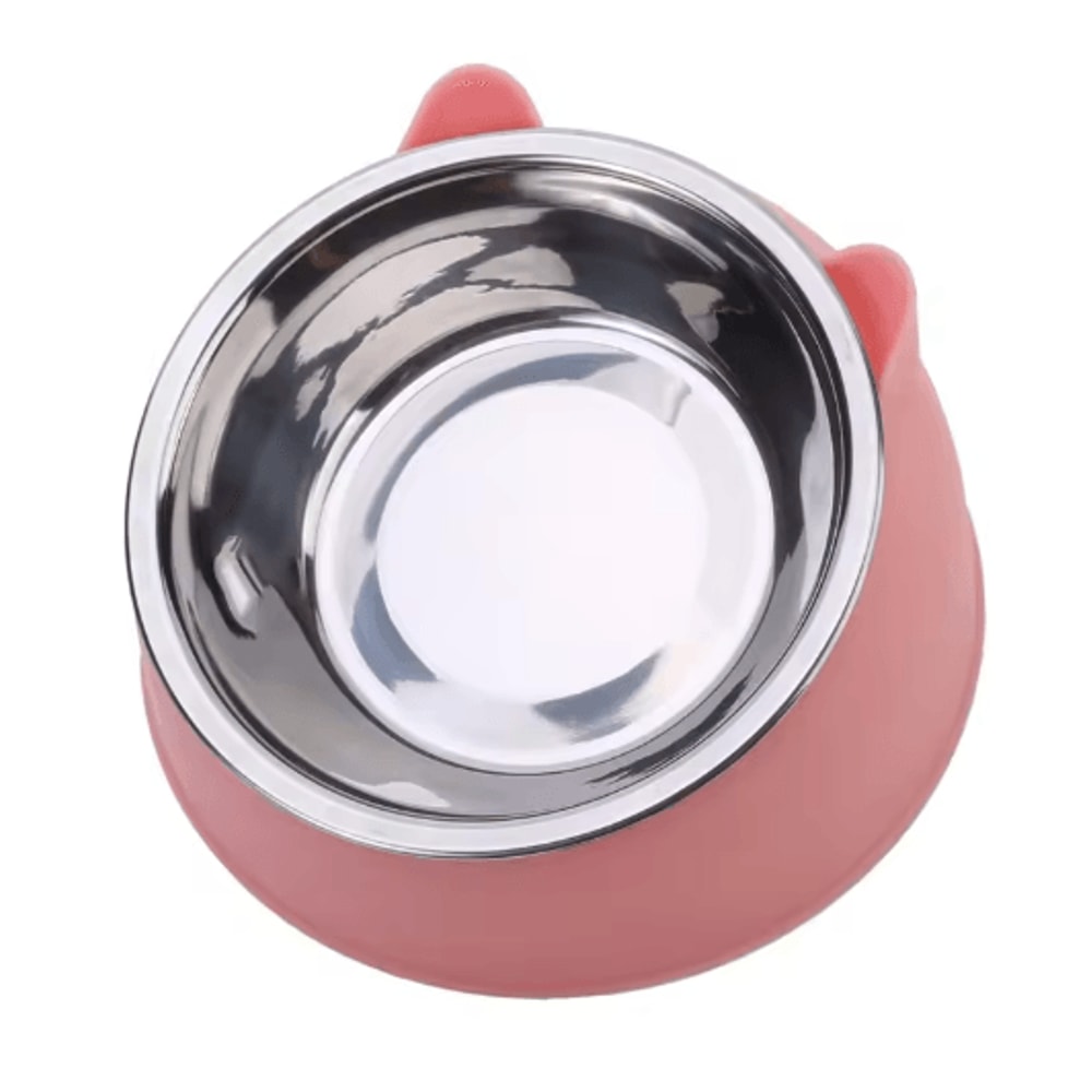 Elevated Stainless Steel Cat Feeding Bowl Cat Bowl With Ergonomic Inclined Design For Comfortable E 6